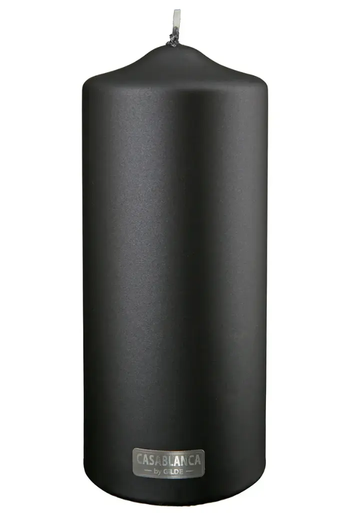 Küünal must h20x8cm