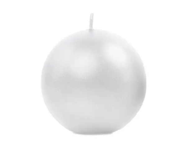 Küünal ümmargune 6cm, metallik pärlmutter