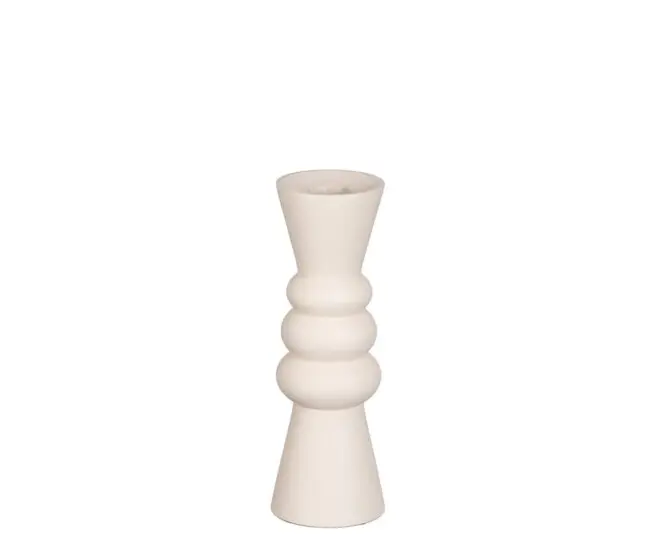 Küünlahoidja Rollo h18,5 d6cm valge