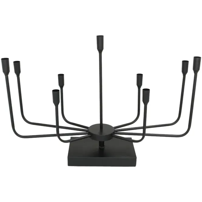 Küünlajalg 9-le must 65x22xh46cm
