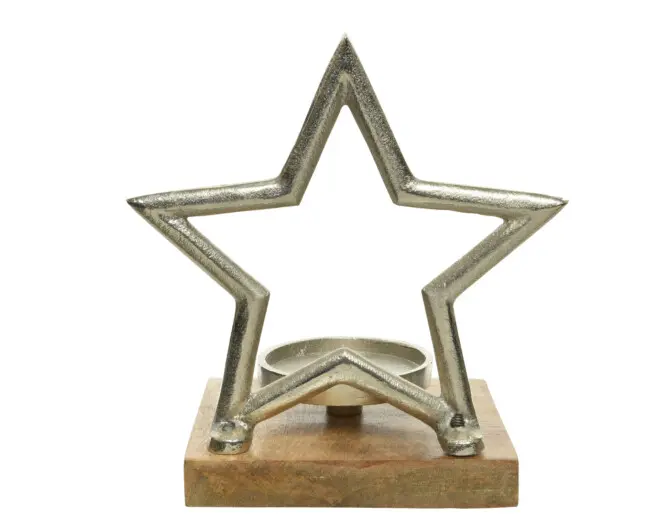 Küünlajalg täht alusel 21cm
