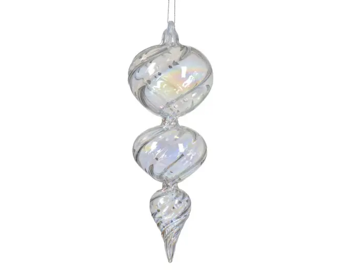 Kuuseehe ornament klaasist d8x20cm