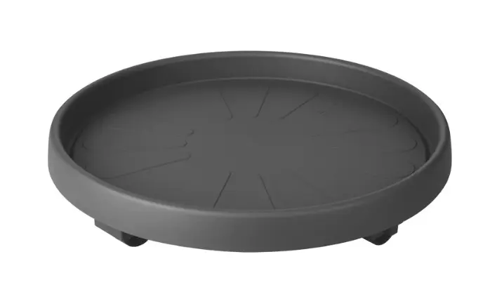 Lillepoti alus ratastel Elho d35cm antrasiit