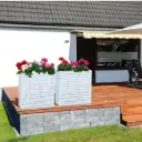 Lillekast Melissa10 koos sisuga d103 h102cm valge