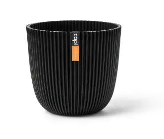 Lillepott Ball Groove d25 h23cm must