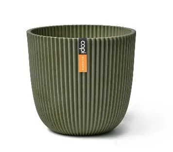 Lillepott Ball Groove d21,5 h20cm roheline
