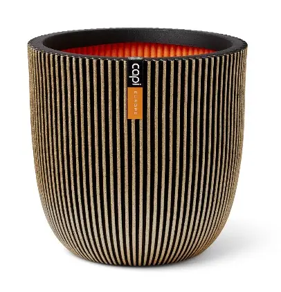 Lillepott Groove d43 h41cm kuld
