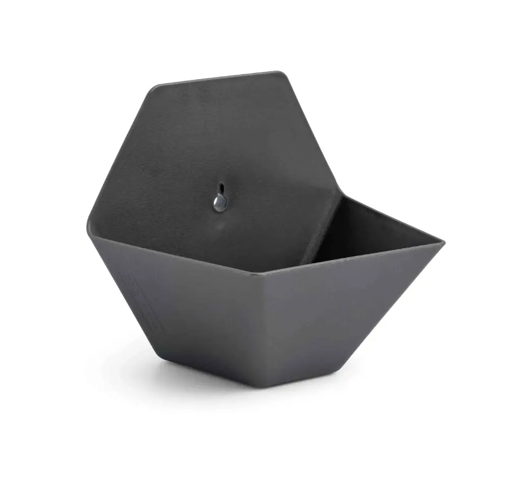 Flower pot Hive 23x19x20cm gray