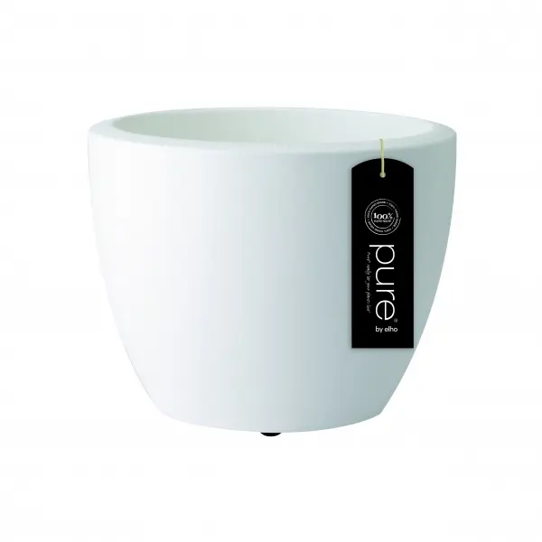 Lillepott Pure ratastel valge d40cm