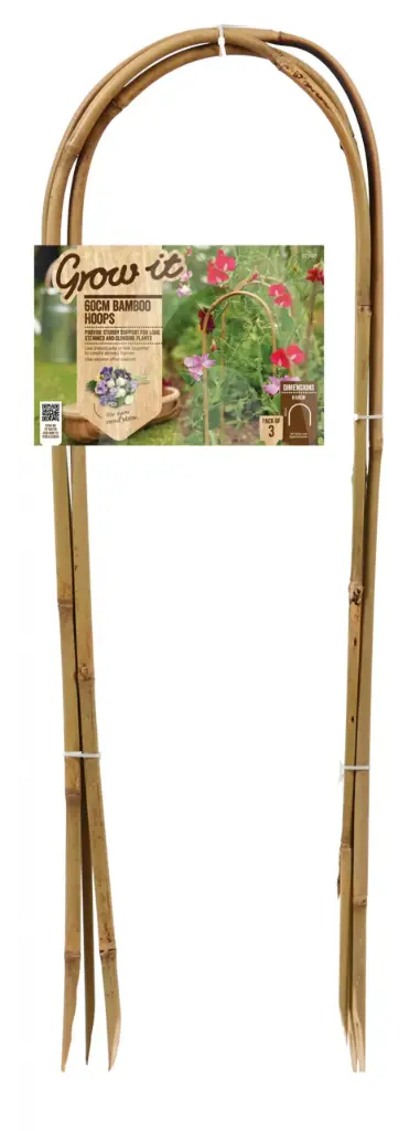 Lilletugi kaardus bambusest 60 cm 3tk