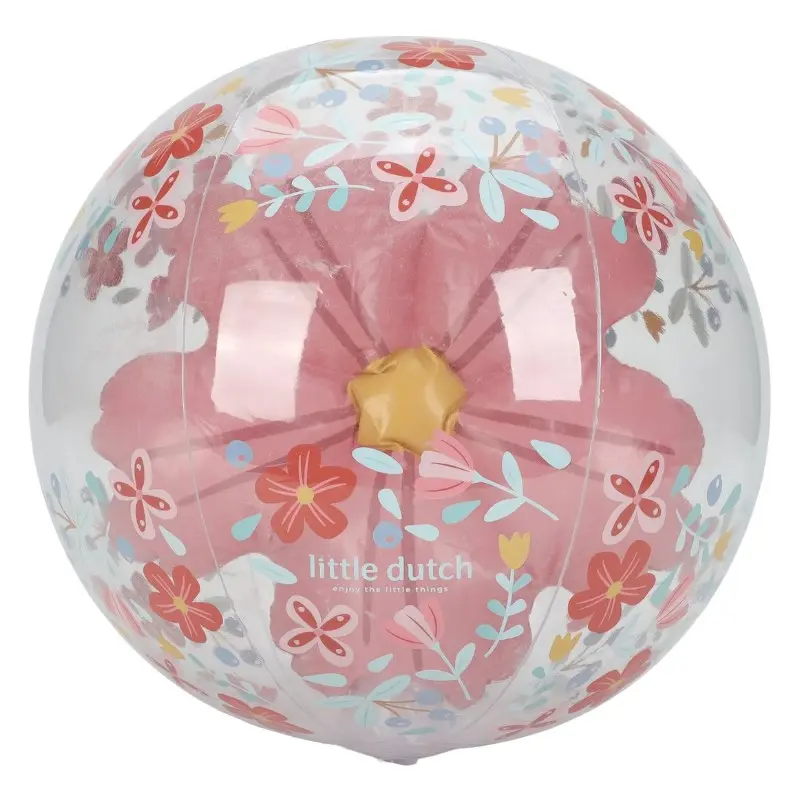 Little Dutch Rannapall 3D lillega Pink Flowers