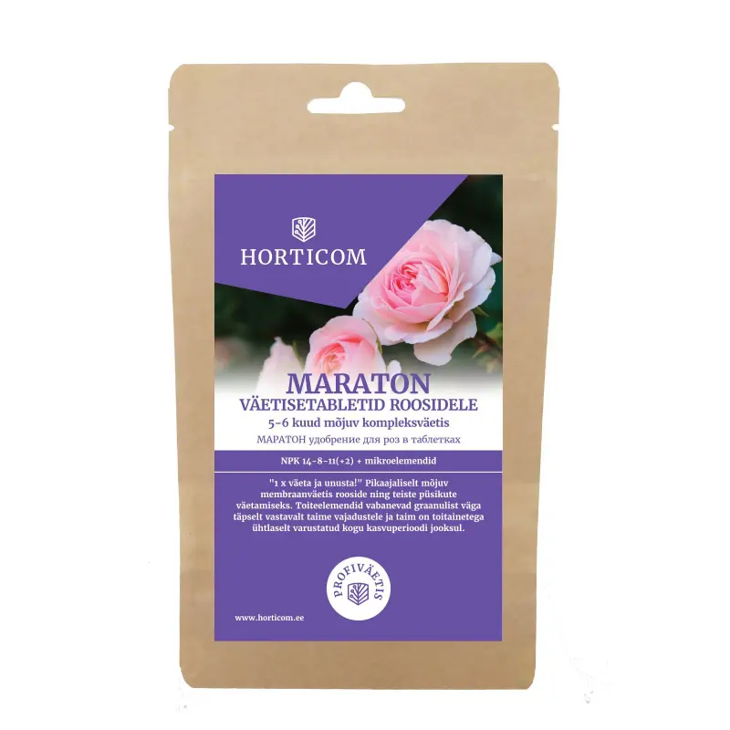 MARATON väetisetabletid roosile Horticom 15tk