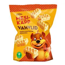 Mesikäpp vanillimaitselise kreemiga vahvlid 250g
