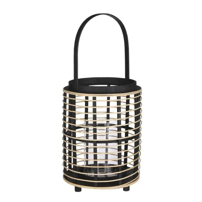 Mica latern Jonas must h35xd25,5cm