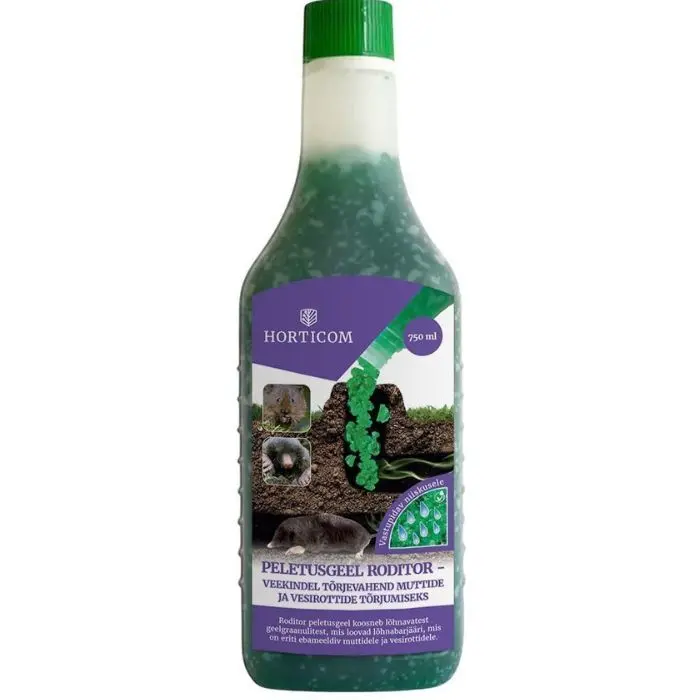 Muti- ja vesirotipeletusgeel Roditor, niiskuskindel 750ml