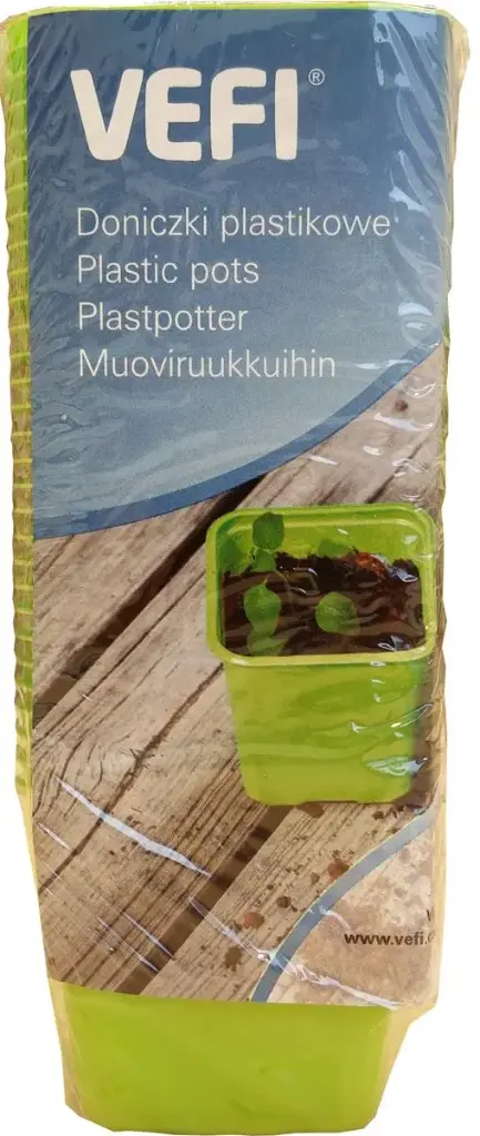Nelikantpotid VEFI laim 6x6cm 30 tk