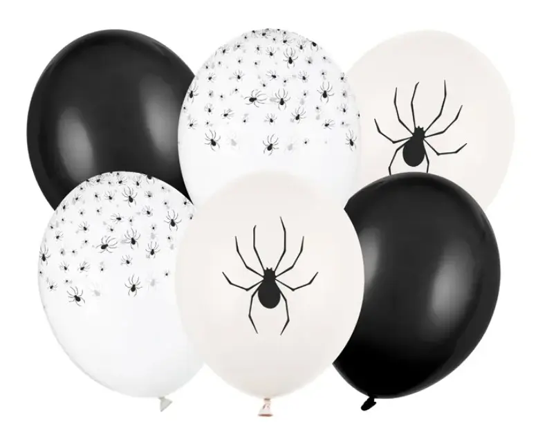 Õhupall ämblikutega 30cm (6tk/pk) mix