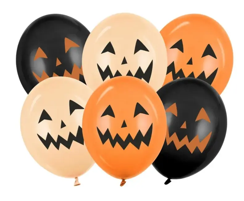 Õhupall Halloweeni kõrvits 30cm (6 tk/pk)