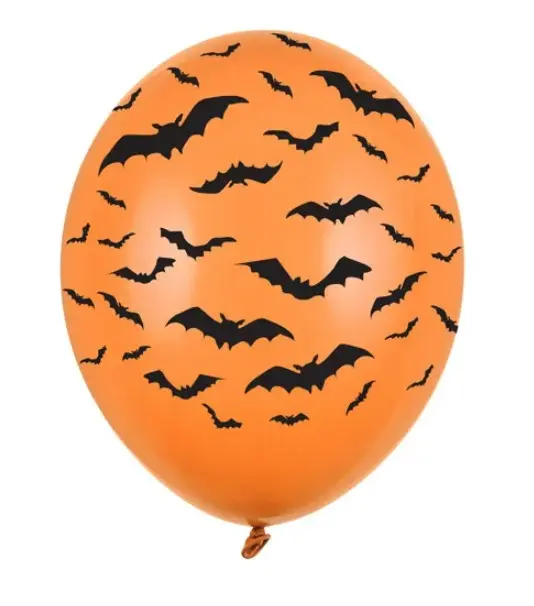 Õhupall nahkhiirtega 30cm (6tk/pk) oranž