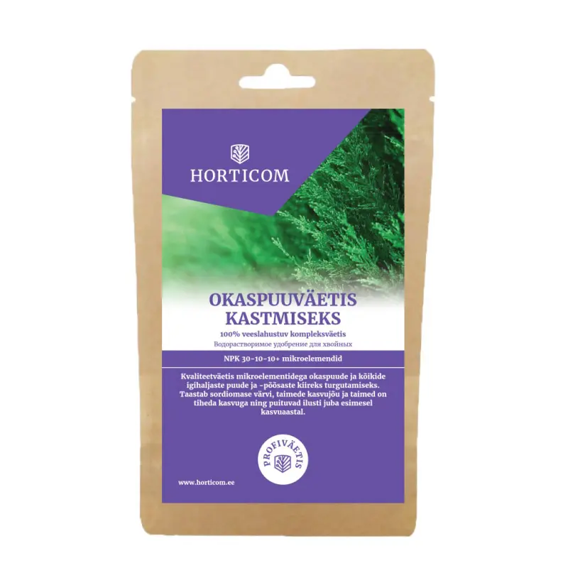 Okaspuuväetis kastmiseks Horticom 200g