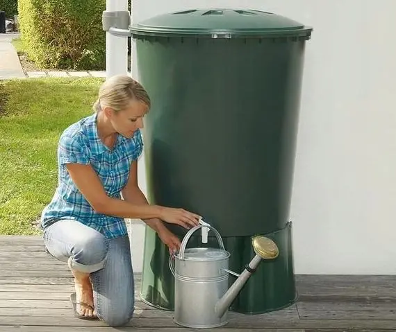 Vihmaveetünn 200 L roheline