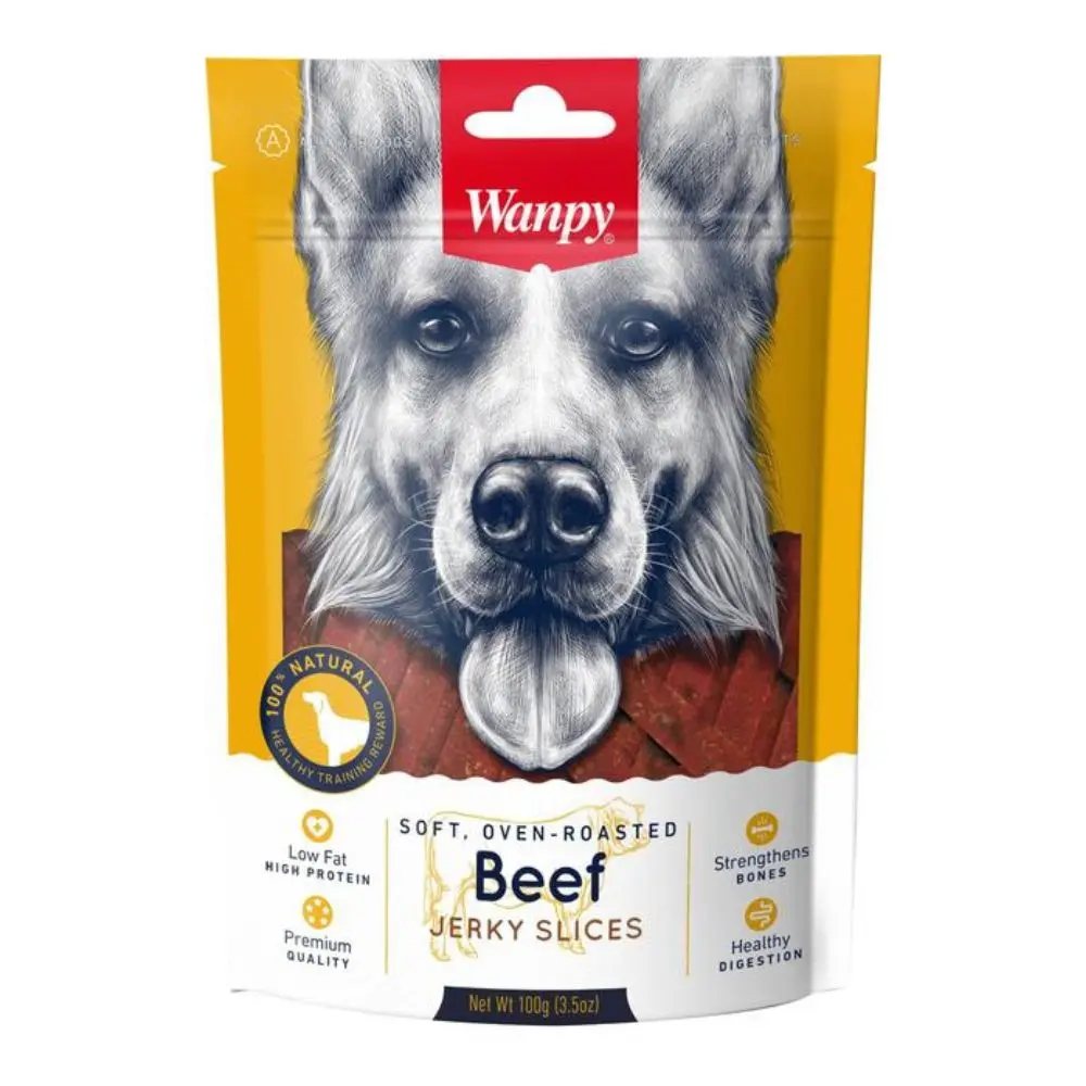 Wanpy pehmed veise viilud koertele 100g