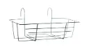 Rõdukasti metallkorv 47cm antratsiit