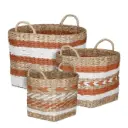Sisustuskorv Koss h22x28cm oranž