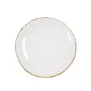 Taldrik kuldne äär d26,5cm valge
