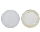 Taldrik plastik kuld/hõbe d33cm