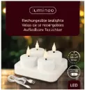 Teeküünal LED sise valge 4tk d4cm