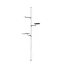 Teleskoopriiul must 40x24x181cm
