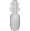 Vaas portselan 10.6x28cm valge