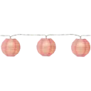 Valguskett paberist pallid 10LED  roosad