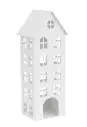 Dekoratiivne maja metallist S 16*16*43cm valge
