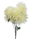 Kunstlill 9 krüsanteemiga kimp 'creamy' 54cm  