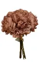 Kunstlill 6 pojengiga kimp 'vintage pink' 30cm