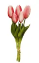 Kunstlill 5 tulbiga kimp 'pink' 30cm  