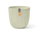 Lillepott Ball Groove d29,5 h27cm valge