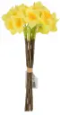 Kunstlill nartsissi kimp 6tk/pk 30cm kollane