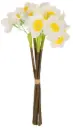 Kunstlill nartsissi kimp 6tk/pk 30cm valge