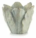 Ümbrispott 'Home Gardens 940.019' Ø19cm kroonlehed hall/sinine 