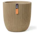 Lillepott Ball Groove d35 h34cm beež