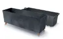 Lillekast jalgadel Urbi Case Beton 77x23,5cm antrasiit