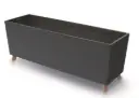 Lillekast jalgadel Urbi Case N 77x23,5cm antrasiit