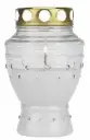 Kalmuküünal klaasis Ø9,5cm H16cm 35h