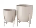 Lillepott Kilana metallist beež h23cm
