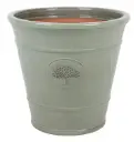 Õuepott keraamiline roheline d37cm