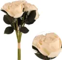Kunstlill 7 roosiga kimp 'cream' 35cm 