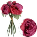 Kunstlill 9 roosiga kimp 'English pink' 28cm  